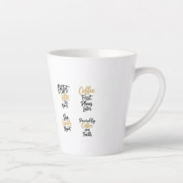 De Café Latte Caneca Coffee First