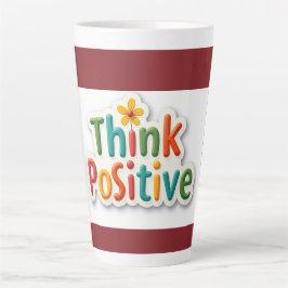 De Café Latte Caneca com design motivacional