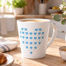 Caneca Coração Azul dos Corações