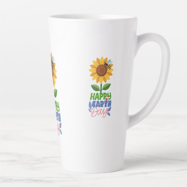 De Café Latte Caneca DIA FELIZ DA TERRA (Direita)