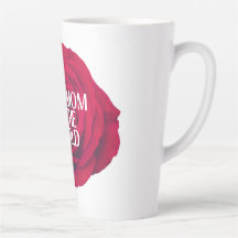 Caneca do Dia das Mães com Estampa Floral Vermelha