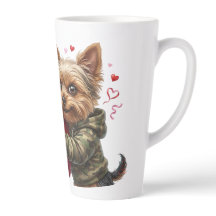 Caneca do Dia dos Namorados do Yorkie Engraçado |