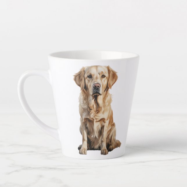 De Café Latte Caneca do Golden Retriever (Esquerda)