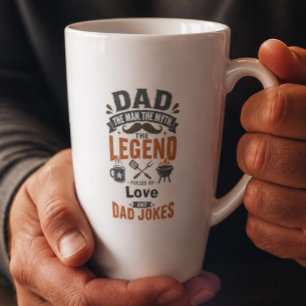 De Café Latte Caneca do Papai O Homem O Mito A Lenda