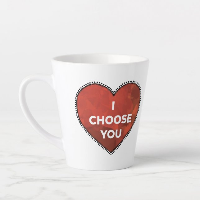 De Café Latte Caneca Eu Escolho Você (Esquerda)