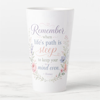 De Café Latte Caneca Floral Positividade