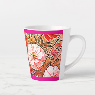 De Café Latte Caneca Floral Renascença