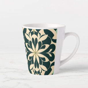 De Café Latte Caneca Geométrica Art Déco 340ml
