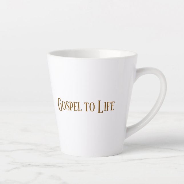 De Café Latte Caneca Gospel to Life (Direita)