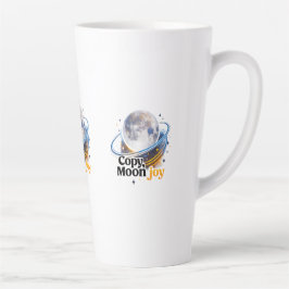 De Café Latte Caneca Gráfica do Planeta Celestial Lua Alegria