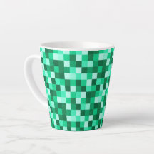 Caneca Inspirada em Micraft Pixels Verdes