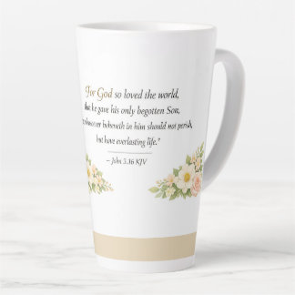 DE CAFÉ LATTE CANECA JOHN 3:16