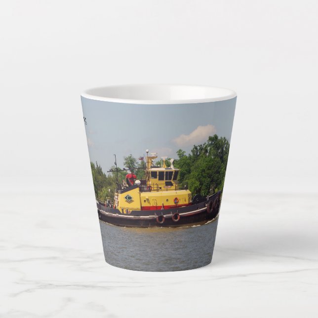 De Café Latte Caneca latina (Frente)