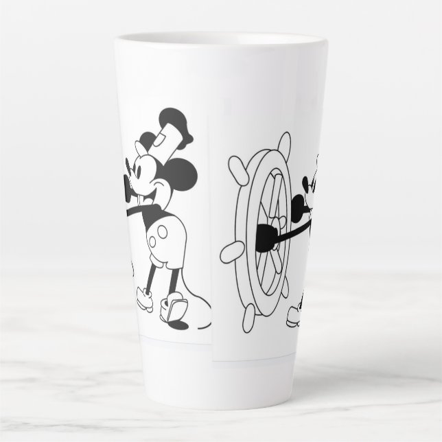 De Café Latte Caneca latina com icônico vapor design Willie (Frente)