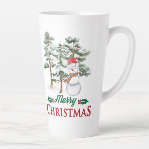 De Café Latte caneca latina estilo chrismast