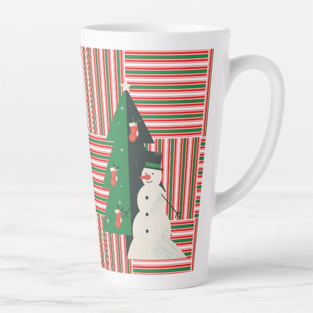 De Café Latte caneca latina estilo chrismast (Direita)