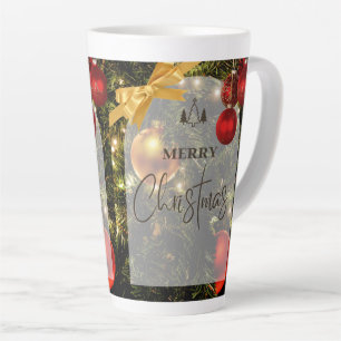 De Café Latte caneca latina estilo chrismast