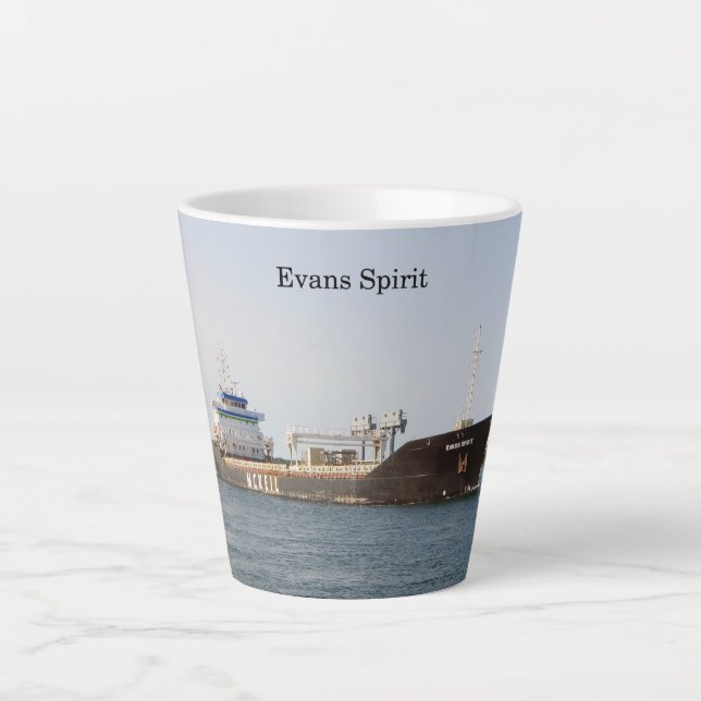 De Café Latte Caneca latina Evans Spirit (Frente)