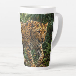 De Café Latte Caneca Leopardo Selvagem - Majestoso Felino da Sel