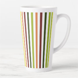 De Café Latte Caneca Listrada Colorida