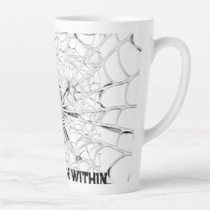 De Café Latte Caneca Motivacional Web Leão Preto e Branco Surrea