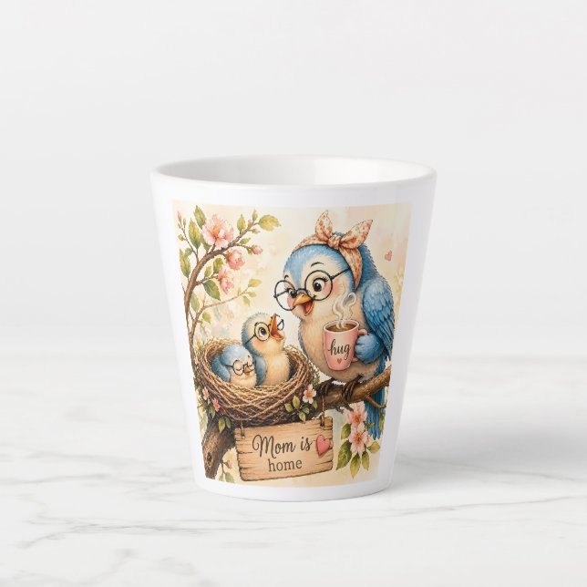 De Café Latte Caneca Ninho Aconchegante (Frente)