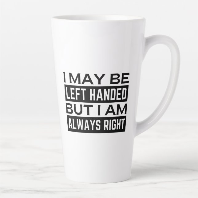 De Café Latte Caneca para Canhotos (Direita)