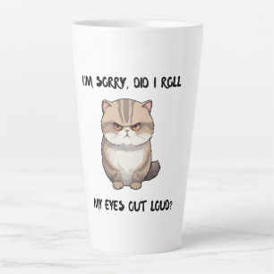 De Café Latte Caneca para senhoras, Desculpe, Será que eu Rolei