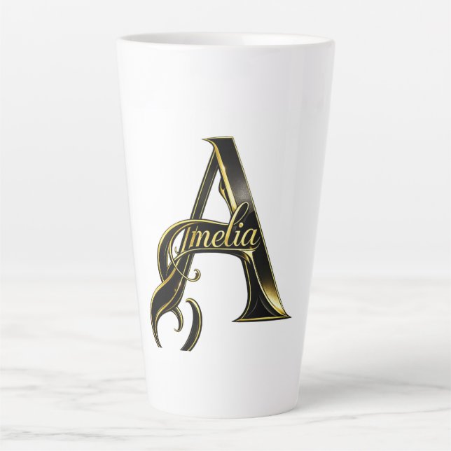 De Café Latte Caneca personalizada (Frente)