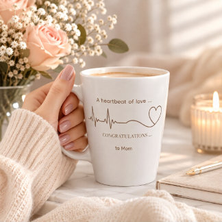 De Café Latte Caneca Promovida a Mamãe | Presente para Nova Mãe