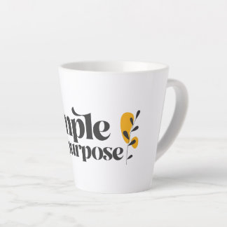 De Café Latte Caneca Simples por Propósito