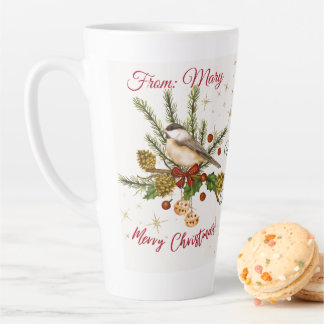 De Café Latte Caneca 'Sip & Cherish: Seu Natal "Postcard"'; 