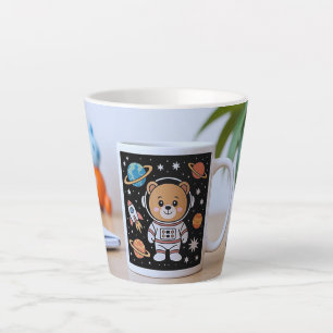 De Café Latte Caneca Teddy Astronauta