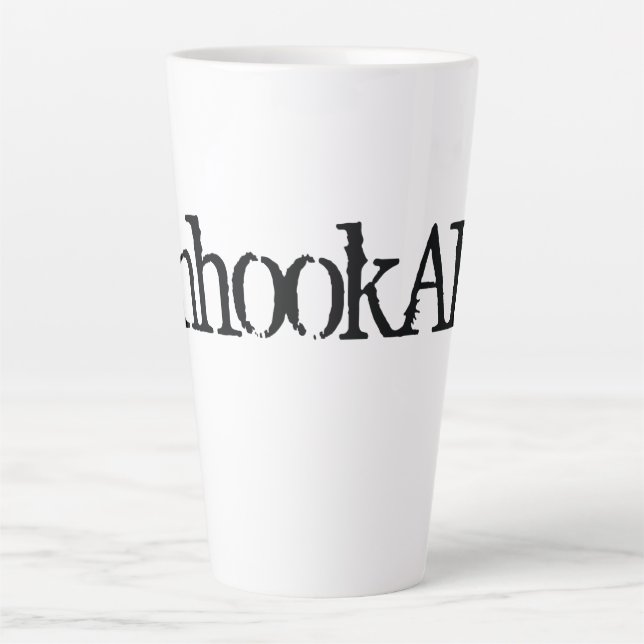 De Café Latte Caneca vanhookART (Frente)