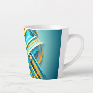 De Café Latte Design abstrato na caneca