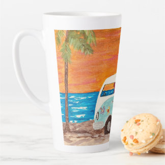 De Café Latte Ei, Surfer Dude! - caneca alta para o surfista leg