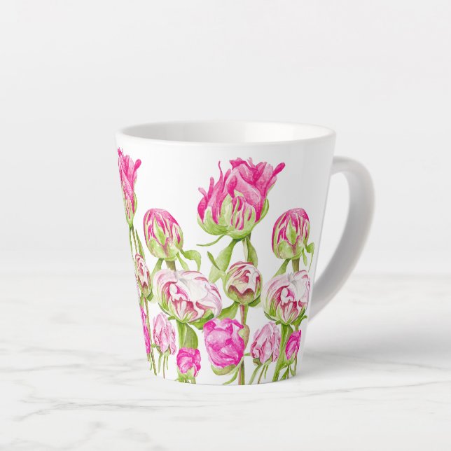 De Café Latte Esperança em uma pequena caneca latina (Ângulo direito)