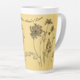De Café Latte Lace da Rainha Anne em uma grande caneca latta