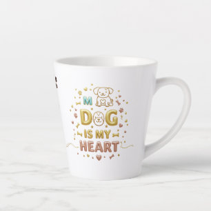 De Café Latte Lente Dourada e bonita, pequena caneca latina