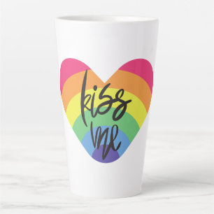 De Café Latte Orgulho, beije-me. O amor é justo. Caneca para caf