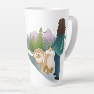 De Café Latte PARA A FLORESTA - Caneca Chow-Latte
