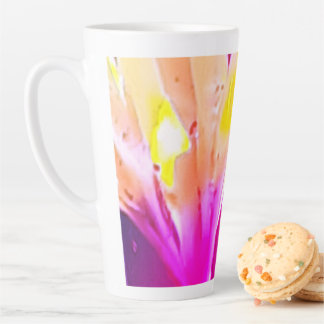 De Café Latte Rostos em uma caneca latta