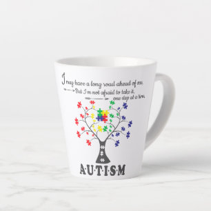 De Café Latte Sensibilização Autismo - Pequena Caneca Lateral