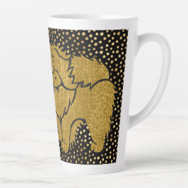 De Café Latte SPARKLY THANG Chow Faux caneca metálica