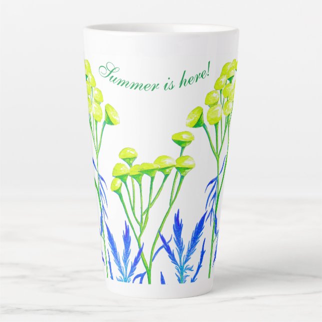 De Café Latte Tansy em uma caneca latina grande (Frente)