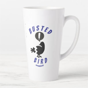 De Café Latte Uma caneca latta com o logotipo da ave ferida