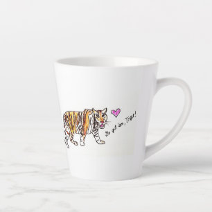 De Café Latte Vá atrás deles, caneca tigre