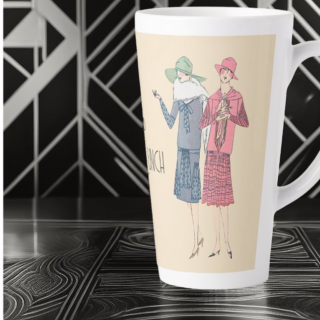 De Café Latte Vamos Almoçar A Caneca Lateral (Criador carregado)