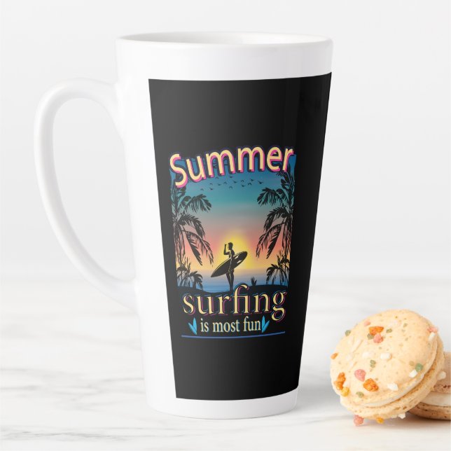 De Café Latte Verão - Surfar é a mais divertida caneca latina (In Situ)