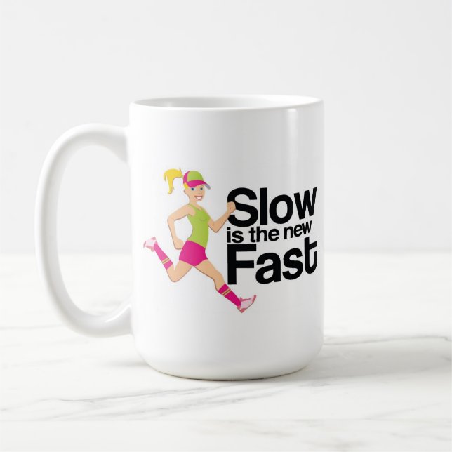 De Café Lenta é a caneca rápida nova (a menina do (Esquerda)